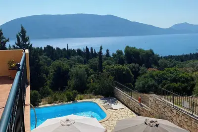 Superbe vue mer, piscine privée, juste super Mhte 0458k91000420601, Evreti, Fiscardo