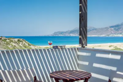 Image de Makrigialos: Athena villa, 3 chambres, piscine privée, vue mer, Wifi