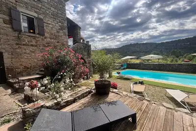 Image de Ardèche, Les Assions, proche Les Vans, Mas de jallet, piscine privée. 10 à12 p