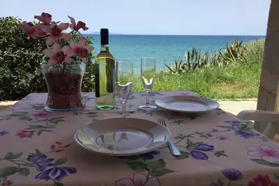 Image de Maison unique avec jardin au bord de la mer;
