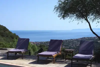 Image de Vue Mer, Cap Corse Et Montagne 😊 Piscine Privee - Proche L'ÎLE-Rousse