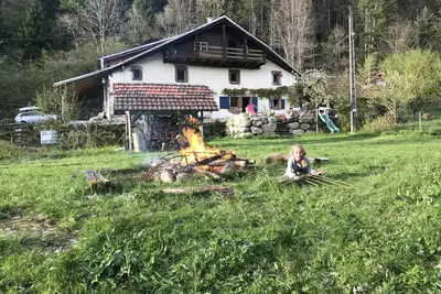 Image de Ferme très spacieuse entièrement libre situé grande terrasse ensoleillée, sauna et ruisseau