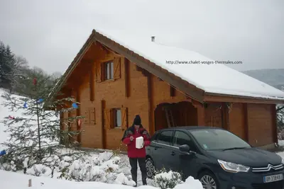 Image de chalet bois montagne vosges cure et detente
