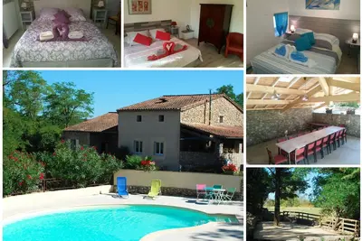Image de Le Mas de la Colombe*** 15personnes, piscine chauffée, 9 chbres