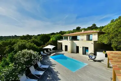 Villa Vue Mer 180° - Piscine chauffée - Plages à 2 min - Calme et sans vis à vis