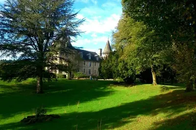 Image de Château familial idyllique avec piscine