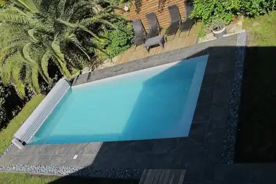 Image de Capbreton. Villa climatisée 4 étoiles. Piscine chauffée. Plage proximité. \n\n\n.