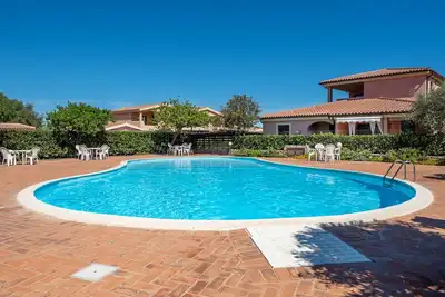 Maison dans résidence avec piscine à 2 km de la mer