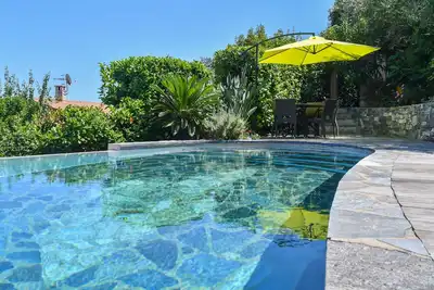 Image de Belle Maison Climatisee Avec Piscine, Magnifique Vue Mer Ideale Pour 2 Familles