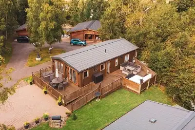 Image de Woodys Lodge avec bain Ă remous de luxe (Felmoor Park)