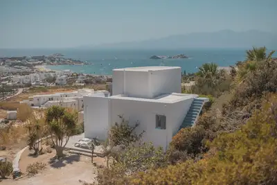 Image de Villa privée avec vue exceptionnelle, à proximité de Mikri Vigla Beach, peut accueillir 10