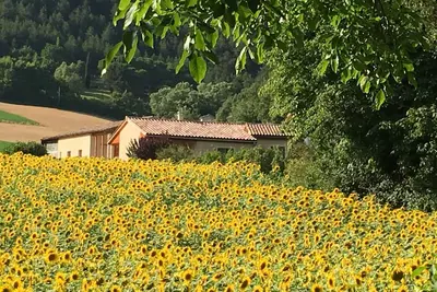 Image de Le gite de Valérie est situé dans la vallée de la Drôme, dans le parc du Vercors