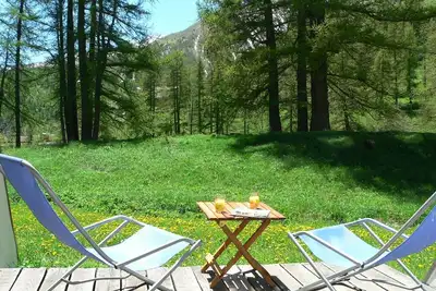 Image de Foux D’Allos appart 4\/6p terrasse sud rez jardin belle vue calme Parc Mercantour