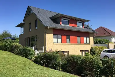 Image de Belle maison de vacances (Dh), à 300m de la plage, vue sur la mer, falaises, cheminée