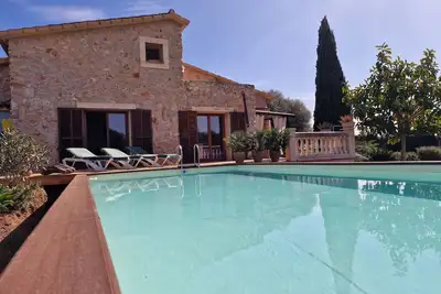 finca idyllique, près de la plage, calme pour les familles et les vacanciers individuels, WiFi