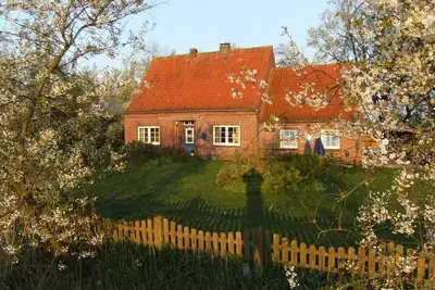 Image de Magnifique maison campagne avec jardin naturel et cheminée, près de la mer
