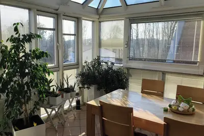Image de Appartement de 90 mètres carrés, salon ouvert avec WiGarten, 2 chambres, max 5 p.