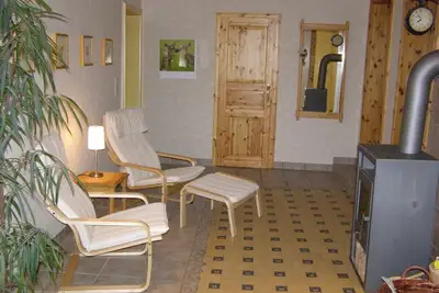 Image de Grand appartement confortable, proche de la nature, dans le village