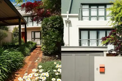 Image de Appartement situé à un pâté de maisons du quai d'Akaroa et des restaurants.