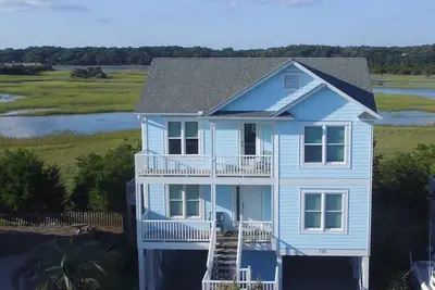 Image de DEUXIÈME RANGÉE Avec ACCÈS De La Plage Deeded; Ocean Awesome Et Marsh Inlet Views!