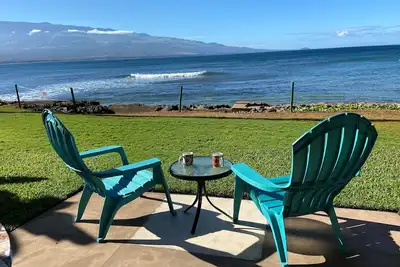 Image de À partir de 180 $ -15 marches menant au sable, Sur La Plage, nager devant, immense lanai, air, piscine