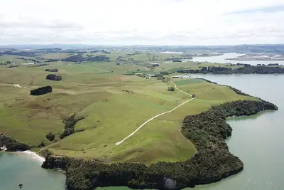 Image de Pointe privée, front de mer, Sandy Beach, Kaipara
