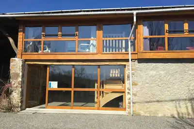 Image de Gîte avec piscine et vue sur les Pyrénées