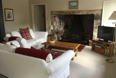 Image de L'aile de jardin dans le village de Nether Stowey dans le Somerset Quantock Hills