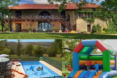 Image de Superbe grange convertie, près de Brantôme, piscine chauffée de Périgueux, capacité de 10 personnes +