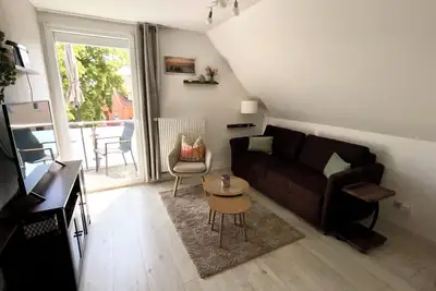 Image de appartement de vacances avec balcon dans le centre de Steinhude