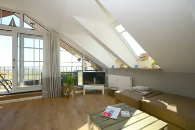 Image de Au dessus des toits de Juist, vue fantastique depuis le balcon, rénové en 2017