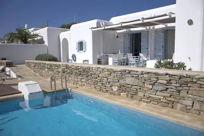 Image de Golden Beach - Villa avec piscine privée et vue panoramique sur la mer Égéen