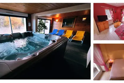 Image de Gîte Séverine avec Spa Bain à Remous Sauna Pêche.