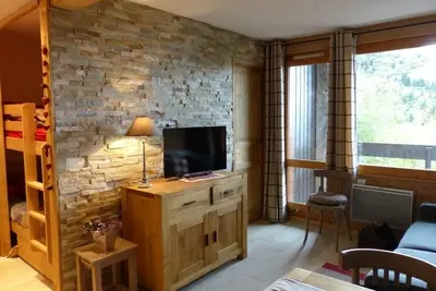 Image de Appart. 2p confortable - au pied des pistes, Pkg privatif, Wifi, vue dégagée