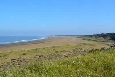 Image de Face mer vue panoramique belle plage Saint Brévin, maison 6 p, jardin clos, wifi