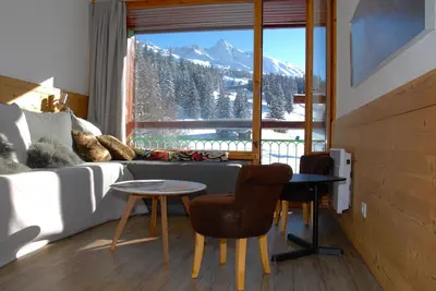 Image de Studio Renove Plein Sud superbe Vue départ Skis au pied Lauzières 4 pers
