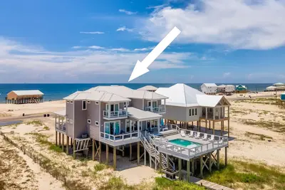 'Bout Time - 5 chambres, 4. 5 salles de bain, 16 personnes, Waterfront avec piscine privée!