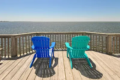 Image de Point d'observation: emplacement privilégié sur le front du son avec quai! Couchers de soleil spectaculaires!