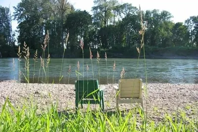 Image de Belle, calme, champêtre sur la rivière Willamette