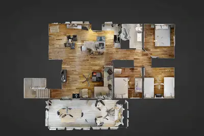 Image de Nouvelle rénovation avec cuisine ouverte et salon sur l'eau!