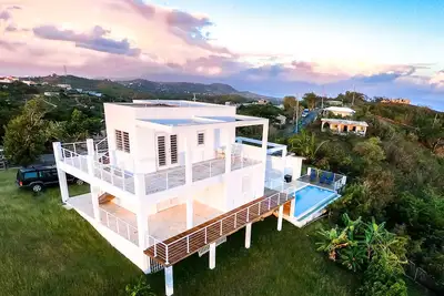 Image de 360º Vieques - Vue panoramique Piscine privée 2 Br romantique Hilltop Villa