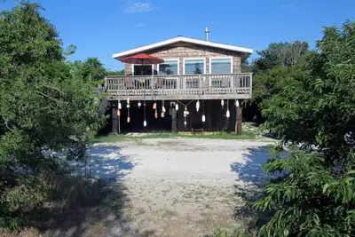 Cottage Donnant sur la baie du Delaware calme ~ ~ ~ privée Entouré par la nature