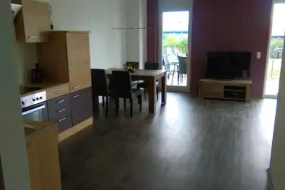 Image de appartement adapté aux enfants confortable, Mer Baltique, Usedom, plage, pêche