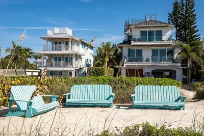 Image de Maison de vacances avec plage privée et piscine sur le golfe du Mexique - couchers de soleil de rêve
