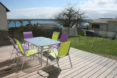 Image de Nouveau grande terrasse, vue mer. Maison proche du centre et de la mer Ă Perros