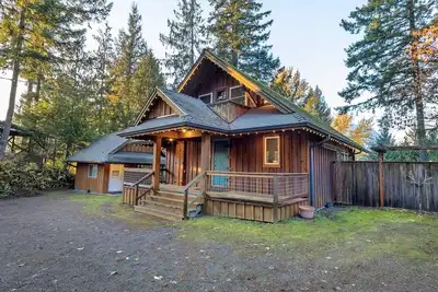Image de Cabine privée avec bain à remous et une vue imprenable sur le mont Rainier