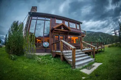 Image de Mtn européenne. Chalet de style dans le cœur de la Rocky Mtns - Marbre, Colorado