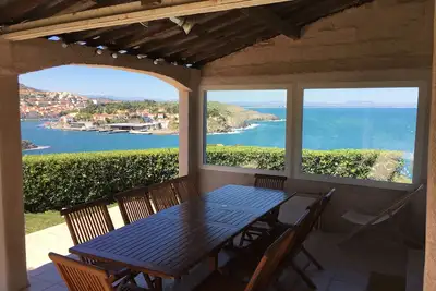 Image de Collioure : Villa avec vue mer spectaculaire et piscine