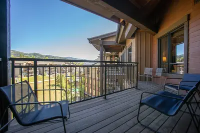 Image de Condo Penthouse climatisé avec 1 chambre et vue, vue sur la gondole, aller et retour des pistes de ski