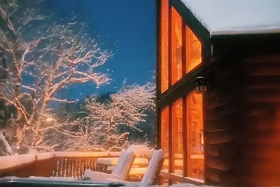 Image de Maison en rondins de style chalet \/ Superbe vue sur le lac avec glissade - Lost Moose Lodge